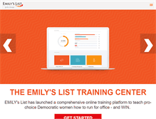 Tablet Screenshot of emilyslist.org